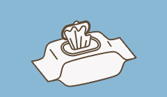 Traditional wet wipes