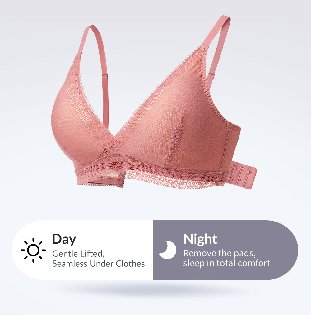Breezy Lace Crossover Maternity & Nursing Bra