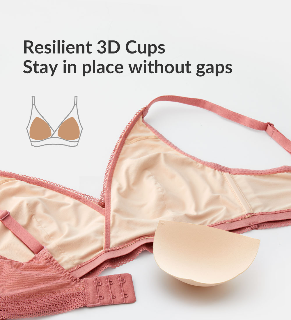 Breezy Lace Crossover Maternity & Nursing Bra